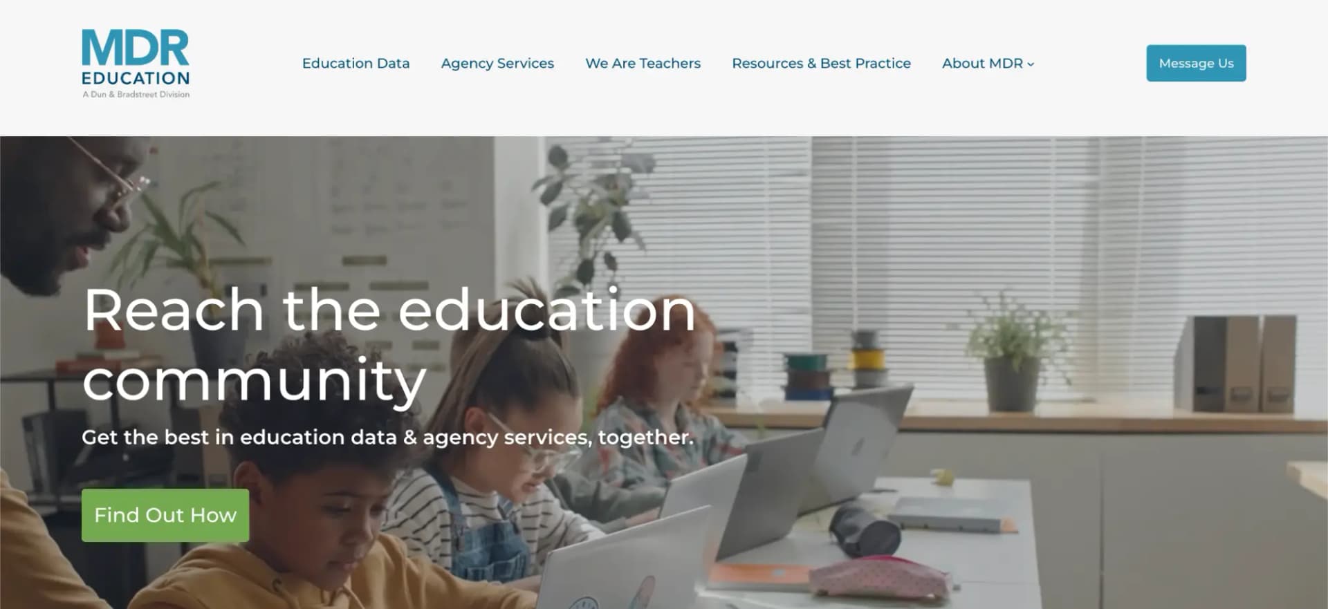 MDR education data and marketing platform
